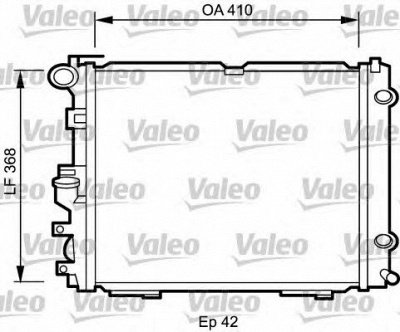 VALEO 732094 -  Радиатор, охлаждение двигателя
