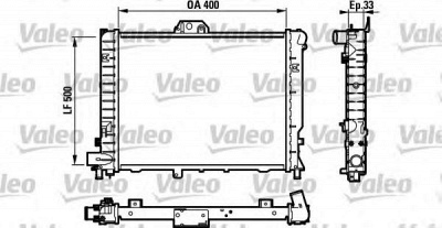 VALEO 732108 -  Радиатор, охлаждение двигателя
