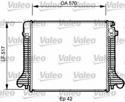 VALEO 732304 -  Радиатор, охлаждение двигателя