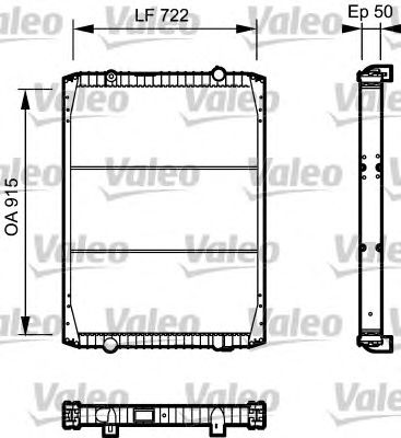 VALEO 732331 -  Радиатор, охлаждение двигателя