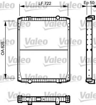 VALEO 732333 -  Радиатор, охлаждение двигателя