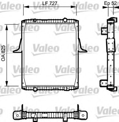 VALEO 732336 -  Радиатор, охлаждение двигателя