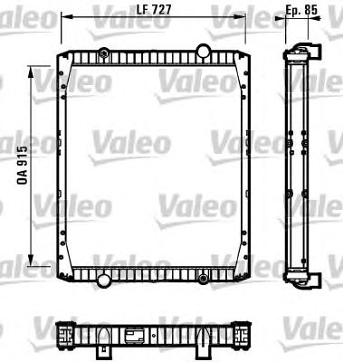 VALEO 732337 -  Радиатор, охлаждение двигателя