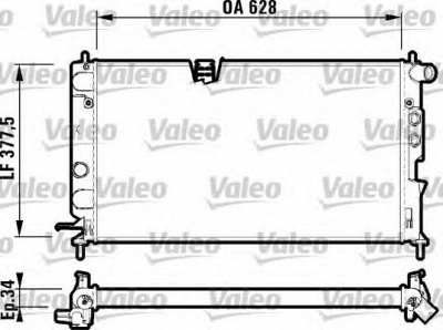 VALEO 732347 -  Радиатор, охлаждение двигателя
