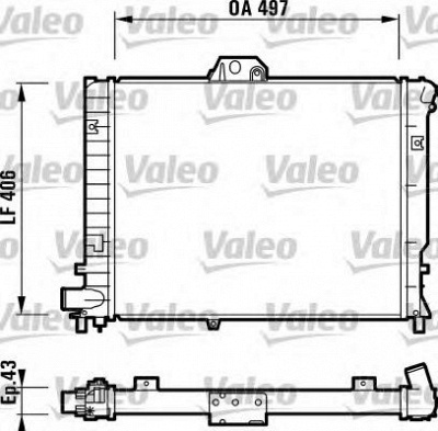 VALEO 732351 -  Радиатор, охлаждение двигателя