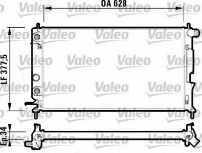 VALEO 732360 -  Радиатор, охлаждение двигателя