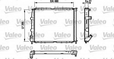 VALEO 732387 -  Радиатор, охлаждение двигателя