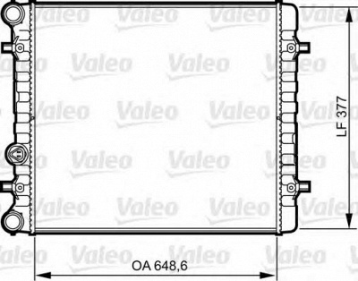VALEO 732396 -  Радиатор, охлаждение двигателя