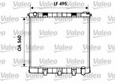 VALEO 732402 -  Радиатор, охлаждение двигателя