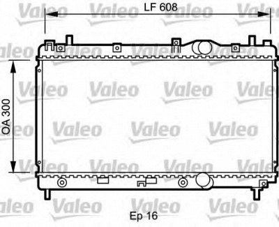 VALEO 732426 -  Радиатор, охлаждение двигателя