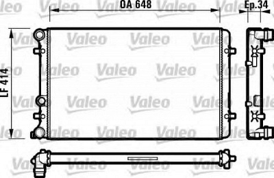 VALEO 732427 -  Радиатор, охлаждение двигателя