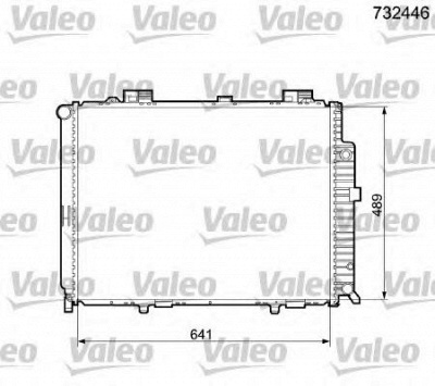 VALEO 732446 -  Радиатор, охлаждение двигателя