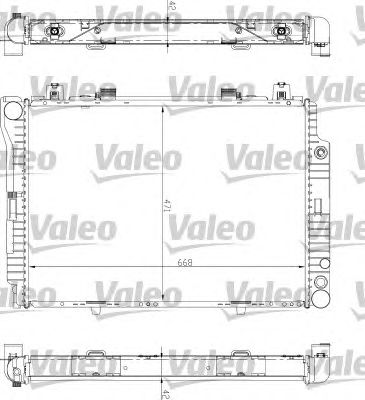 VALEO 732447 -  Радиатор, охлаждение двигателя