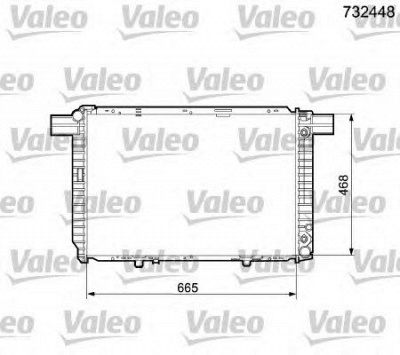 VALEO 732448 -  Радиатор, охлаждение двигателя