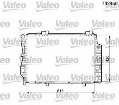 VALEO 732450 -  Радиатор, охлаждение двигателя