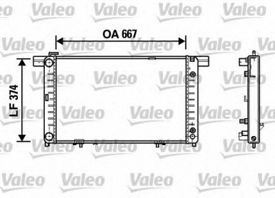 VALEO 732454 -  Радиатор, охлаждение двигателя