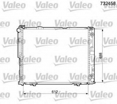 VALEO 732458 -  Радиатор, охлаждение двигателя
