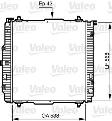 VALEO 732459 -  Радиатор, охлаждение двигателя