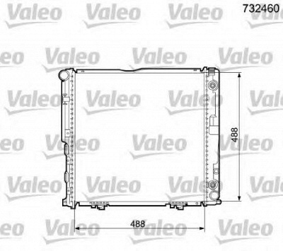 VALEO 732460 -  Радиатор, охлаждение двигателя