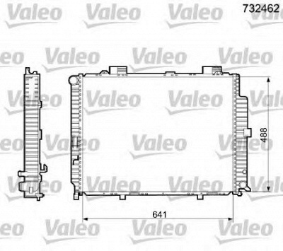 VALEO 732462 -  Радиатор, охлаждение двигателя
