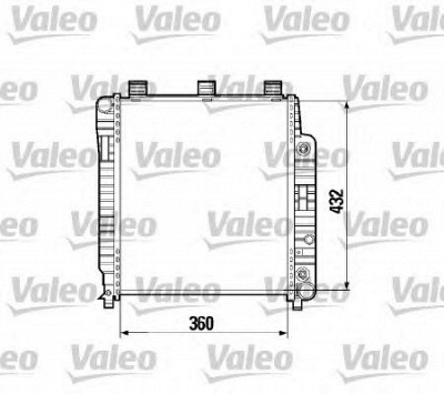 VALEO 732469 -  Радиатор, охлаждение двигателя