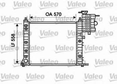 VALEO 732471 -  Радиатор, охлаждение двигателя