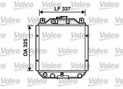 VALEO 732489 - Радиатор, охлаждение двигателя