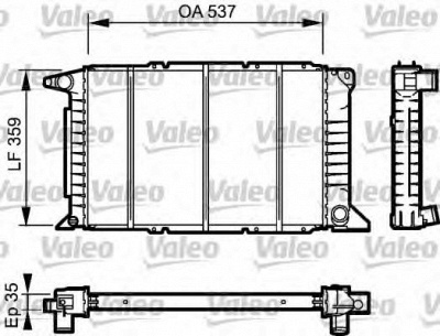 VALEO 732497 -  Радиатор, охлаждение двигателя