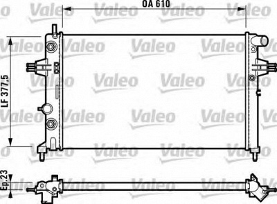 VALEO 732549 -  Радиатор, охлаждение двигателя
