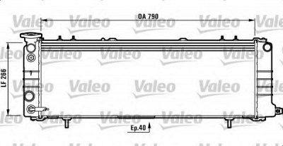 VALEO 732552 -  Радиатор, охлаждение двигателя
