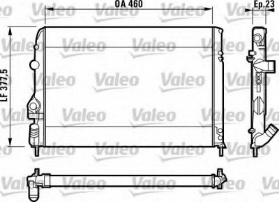 VALEO 732559 -  Радиатор, охлаждение двигателя
