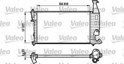 VALEO 732563 -  Радиатор, охлаждение двигателя
