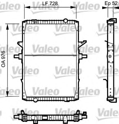 VALEO 732572 -  Радиатор, охлаждение двигателя