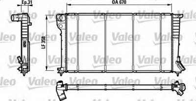 VALEO 732577 -  Радиатор, охлаждение двигателя