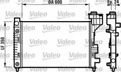 VALEO 732587 -  Радиатор, охлаждение двигателя