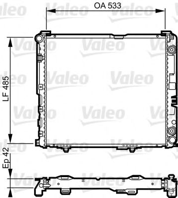 VALEO 732591 -  Радиатор, охлаждение двигателя
