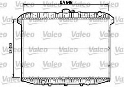 VALEO 732592 -  Радиатор, охлаждение двигателя