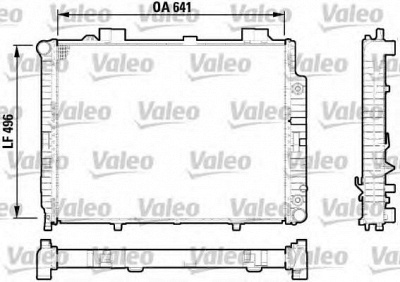 VALEO 732602 -  Радиатор, охлаждение двигателя