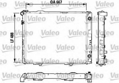 VALEO 732605 -  Радиатор, охлаждение двигателя