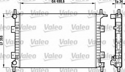 VALEO 732624 -  Радиатор, охлаждение двигателя