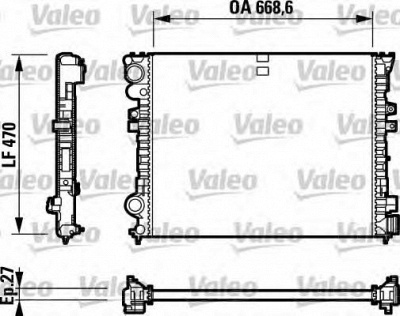 VALEO 732692 -  Радиатор, охлаждение двигателя
