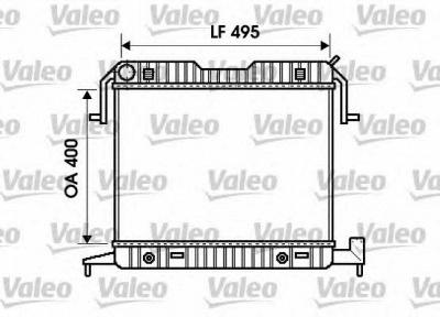 VALEO 732703 -  Радиатор, охлаждение двигателя