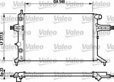 VALEO 732724 -  Радиатор, охлаждение двигателя