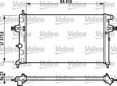 VALEO 732729 -  Радиатор, охлаждение двигателя