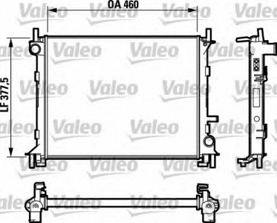 VALEO 732731 -  Радиатор, охлаждение двигателя