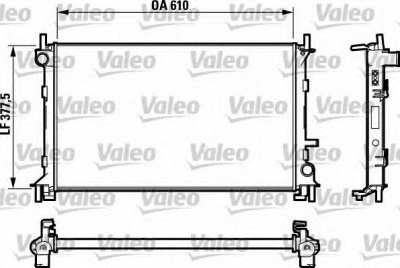 VALEO 732732 -  Радиатор, охлаждение двигателя