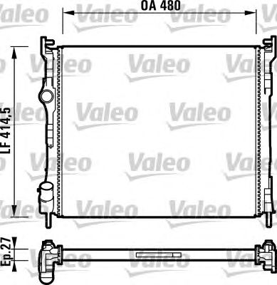 VALEO 732737 -  Радиатор, охлаждение двигателя