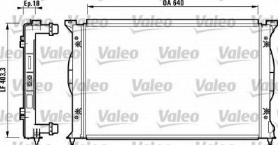 VALEO 732738 -  Радиатор, охлаждение двигателя