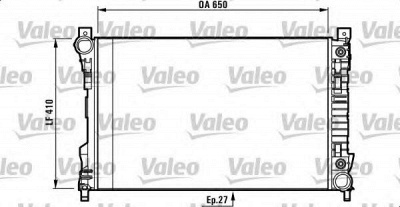 VALEO 732741 -  Радиатор, охлаждение двигателя