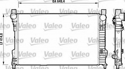 VALEO 732742 -  Радиатор, охлаждение двигателя